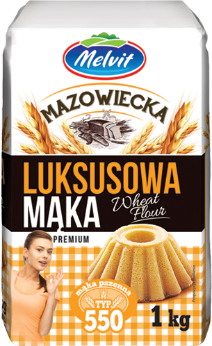 Mąka mazowiecka luksusowa typ 550 1 kg
