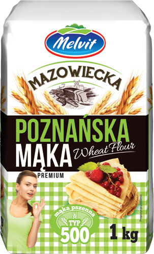 Mąka mazowiecka poznańska typ 500 1 kg