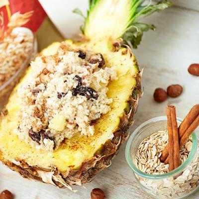 Orzechowo ananasowa owsianka