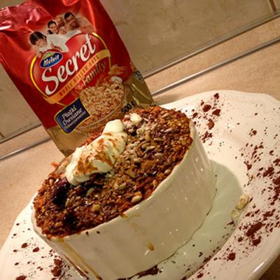 Owsianka z piekarnika z marchewką