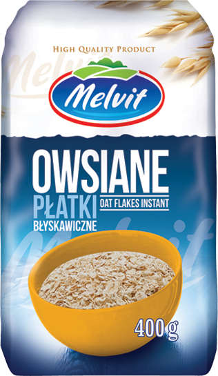 Płatki owsiane błyskawiczne (folia) 400 g