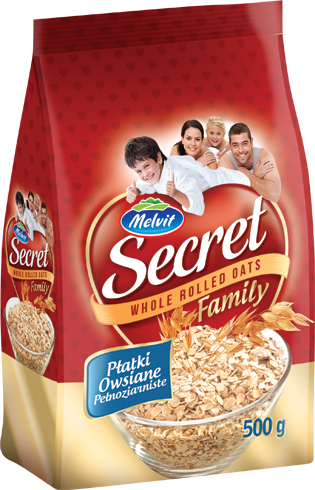 Secret Family Płatki pełnoziarniste owsiane 500 g
